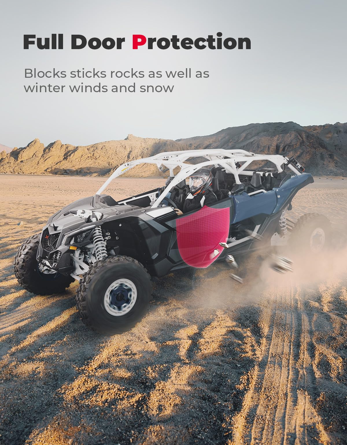 Set of Aluminum Front Full Doors for Can-Am Maverick X3 and X3 Max - Image 3