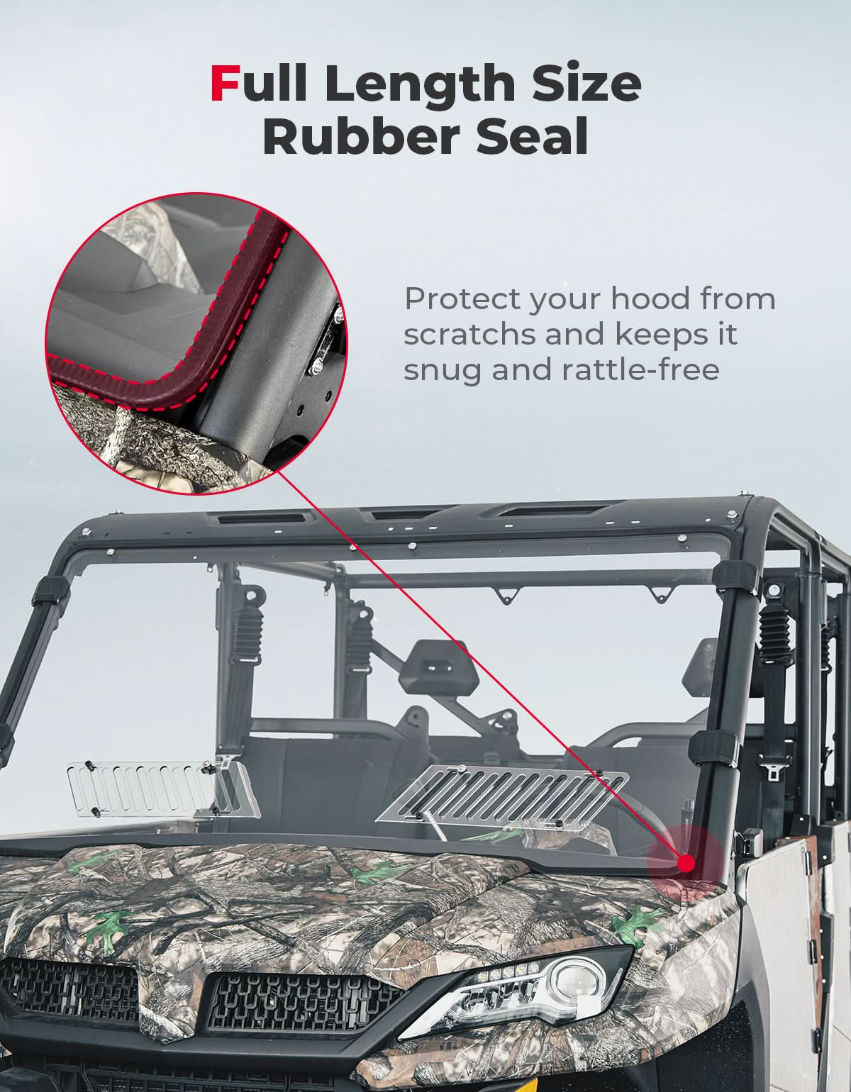 Full Doors with Sliding Window & Front Windshield For CFMOTO UFORCE 1000 XL - Image 10