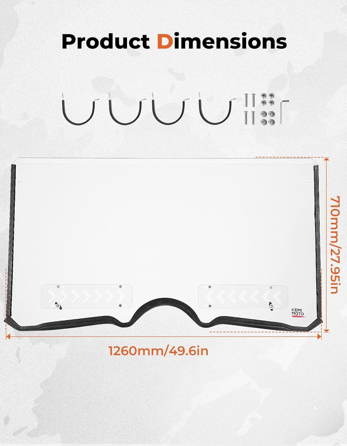 Full Windshield for Rhino 450 /660 /700 2004-2013 - Image 5