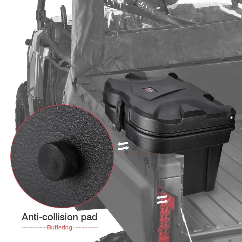 Adjustable Side Mirrors & Cargo Tool Box for Polaris Ranger/General - Image 14