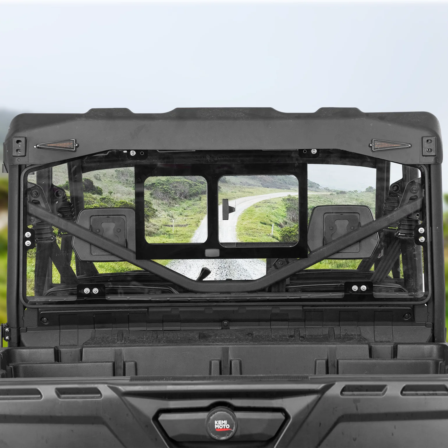 Glass Rear Windshield with Sliding Window for Can-Am Defender & Defender Max HD5/HD8/HD10 (2016–2026) – 5MM DOT Laminated Safety Glass, Scratch-Resistant - Image 6