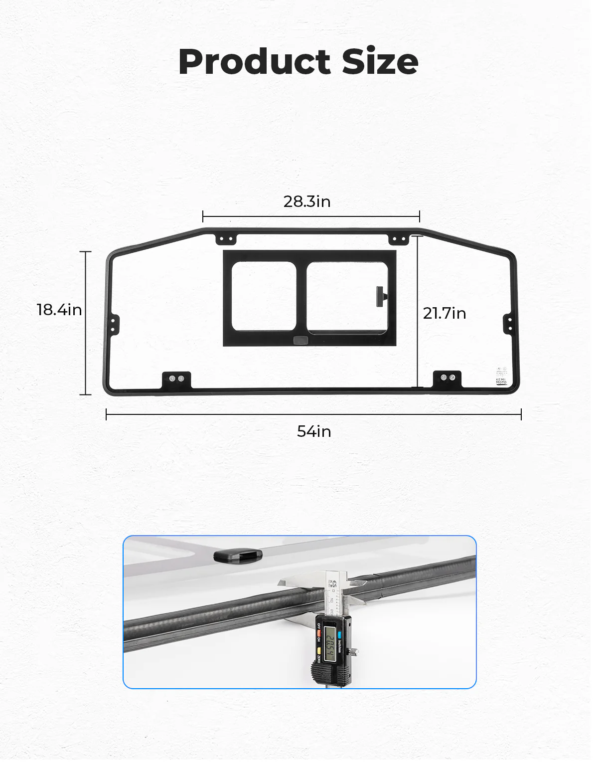 Glass Rear Windshield with Sliding Window for Can-Am Defender & Defender Max HD5/HD8/HD10 (2016–2026) – 5MM DOT Laminated Safety Glass, Scratch-Resistant - Image 8