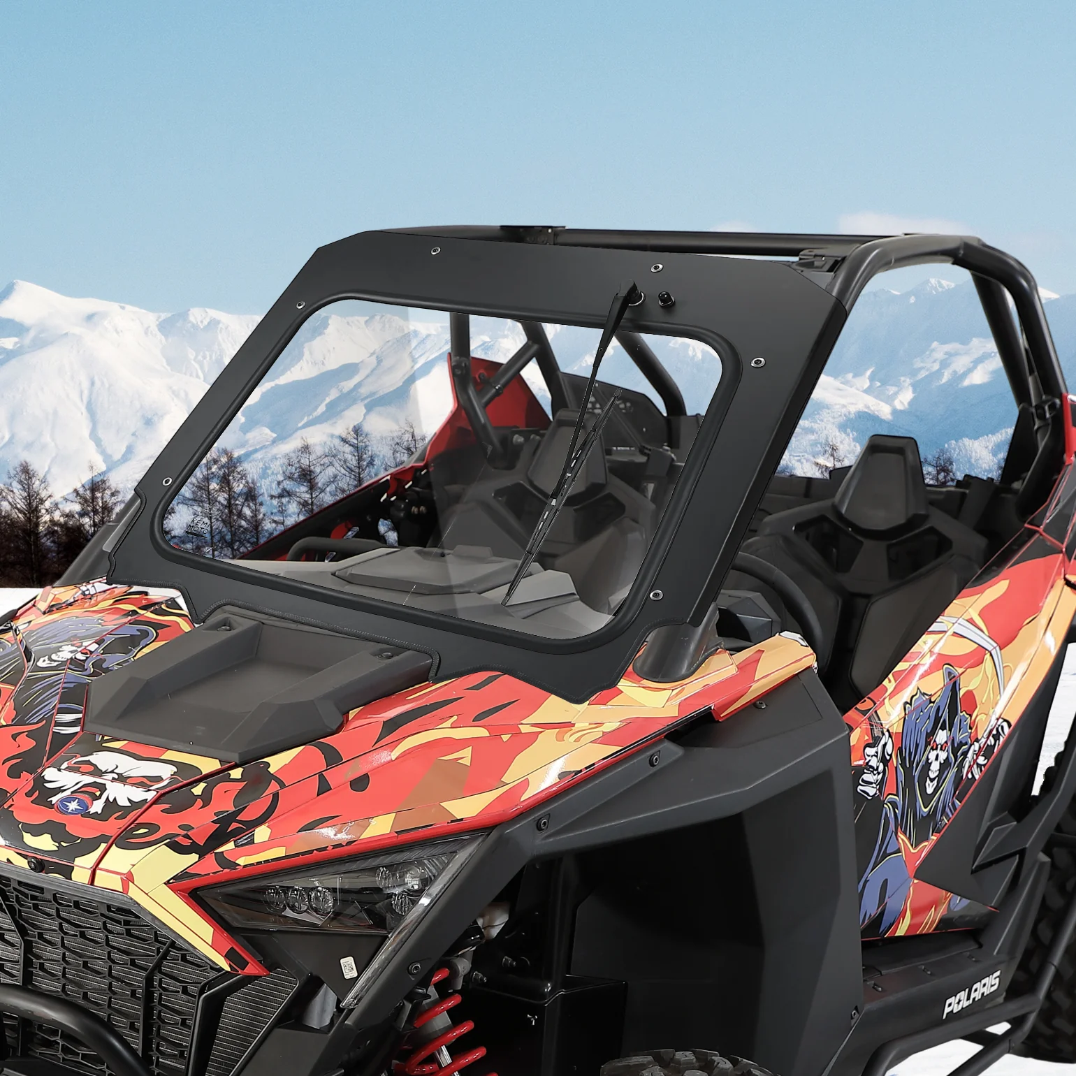 Glass Windshield with Electric Wipers for Polaris RZR PRO XP / RZR Turbo R 2020-2024 - Image 8