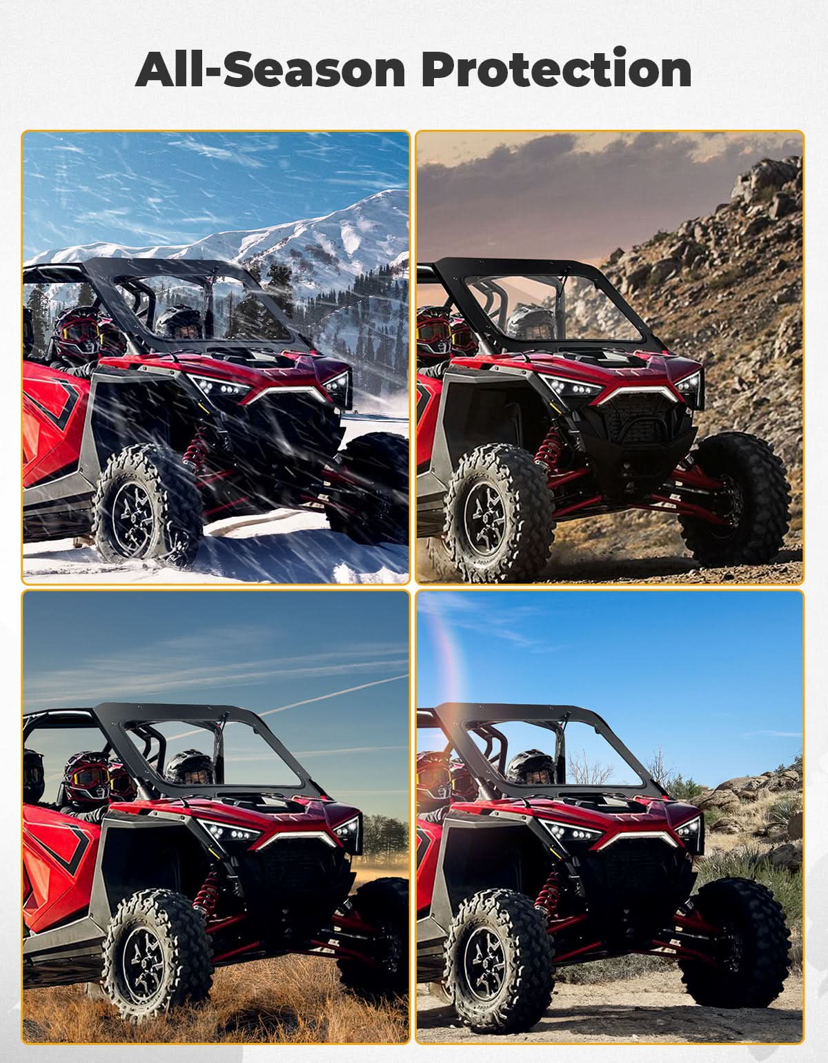 Glass Windshield with Manual Wipers for Polaris RZR PRO XP / RZR Turbo R 2020-2024 - Image 7