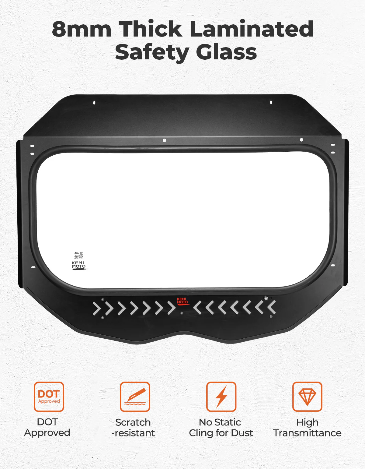 Glass Windshield with Sliding Vents for Can-Am Maverick X3 / X3 MAX - Image 6