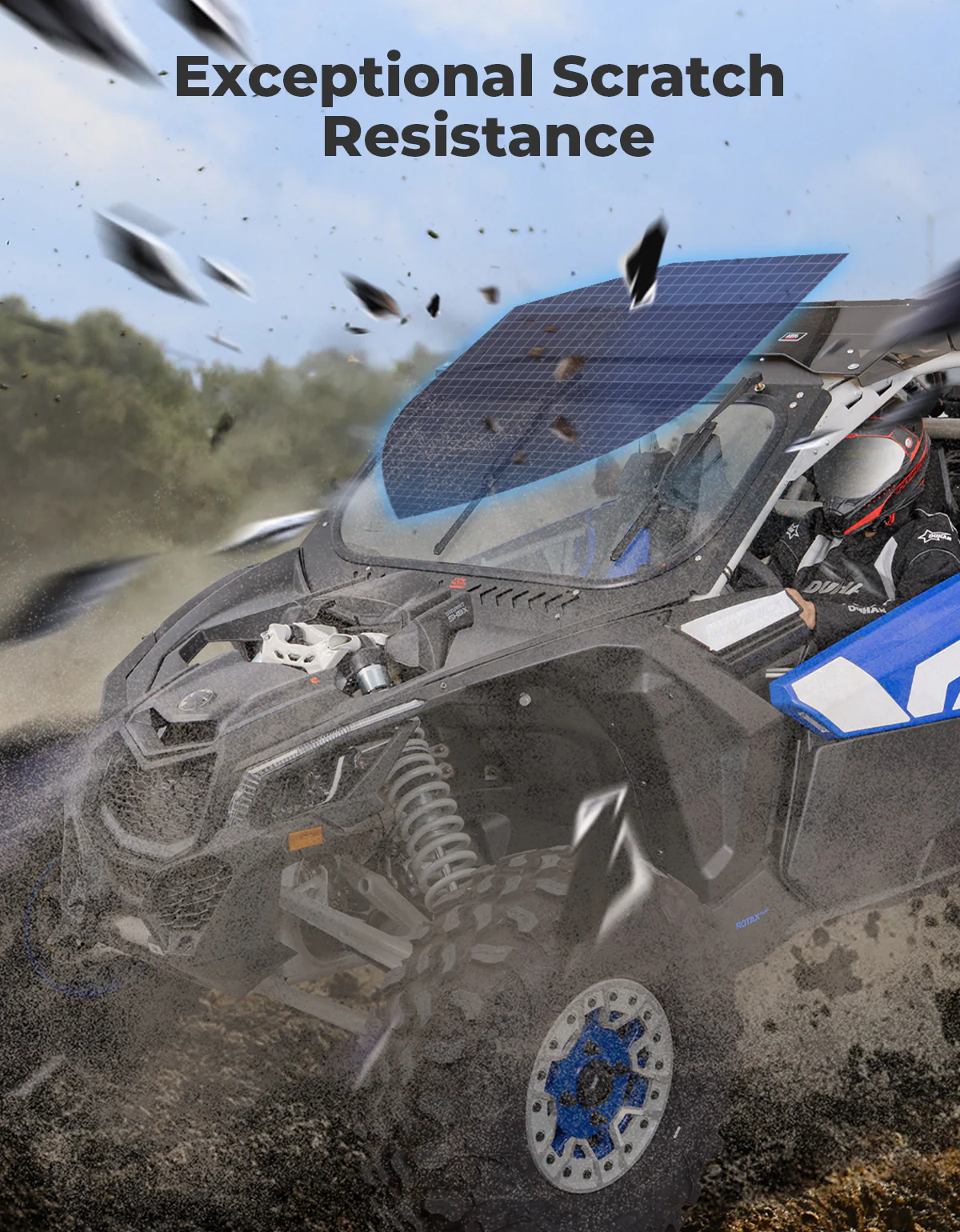 Glass Windshield with Sliding Vents for Can-Am Maverick X3 / X3 MAX - Image 8
