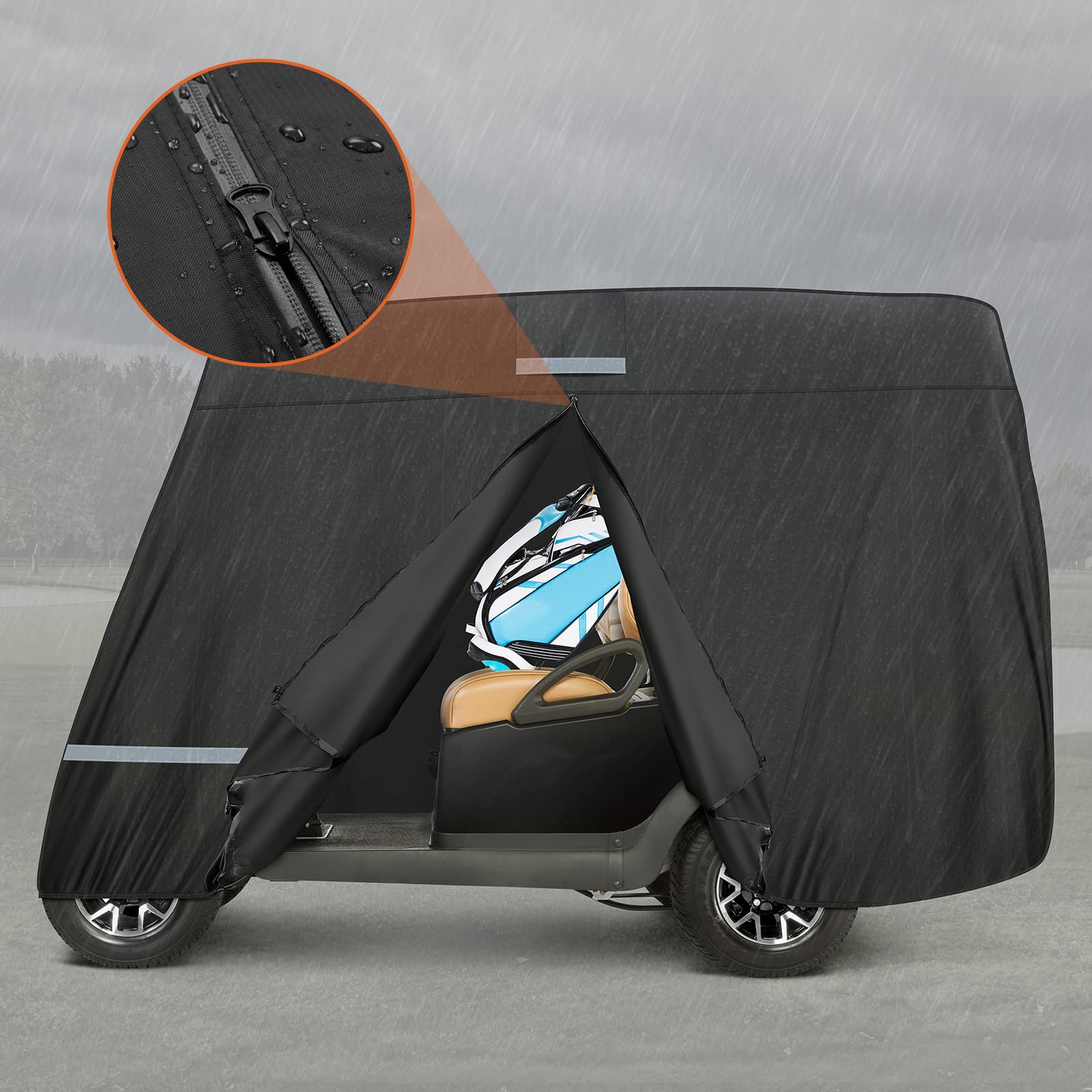 Golf Cart Cover 2 Passenger/ 4 Passenger for EZGO/ Club Car/ Drive/ ICON - Image 3