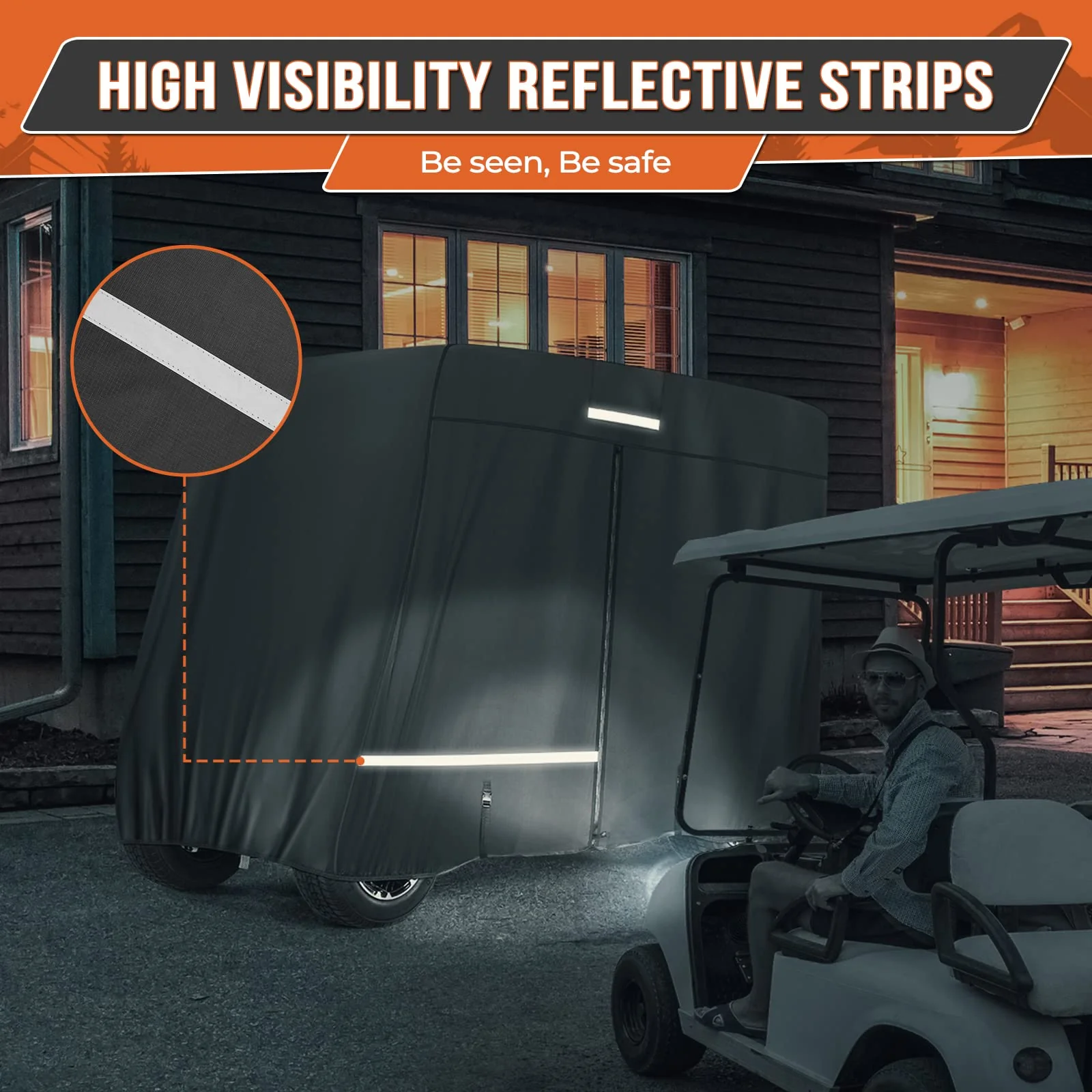 Golf Cart Cover 2 Passenger/ 4 Passenger for EZGO/ Club Car/ Drive/ ICON - Image 7