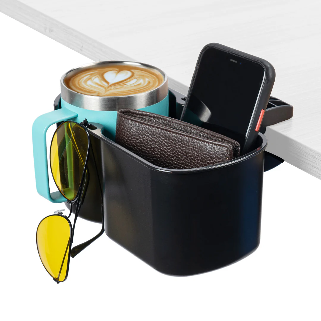Desk Cup Holder, Table Organizer for Office, Lawn Chair, Golf Cart, Pontoon Boat - Image 9