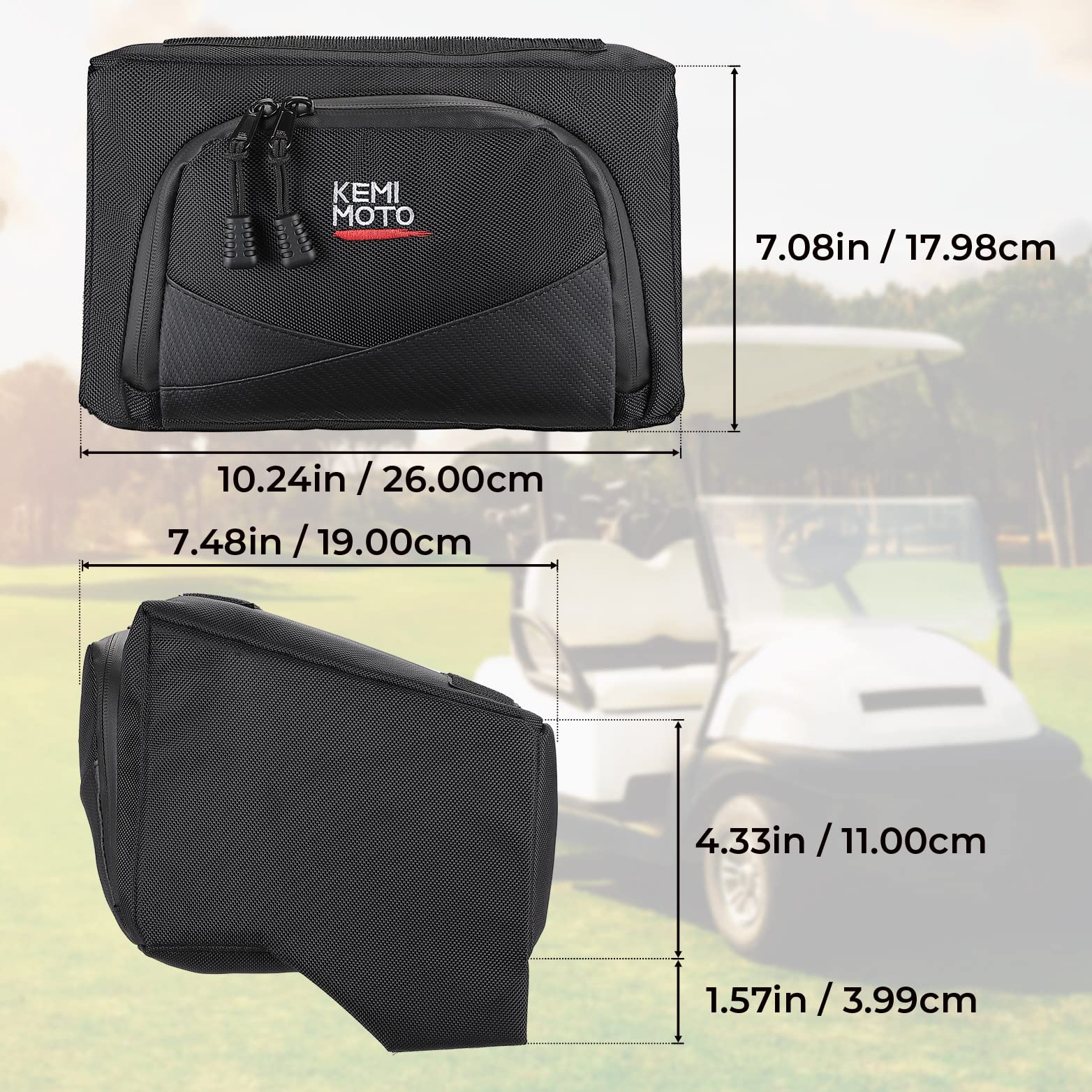 Golf Cart Dash Storage Bag for Club Car Precedent/ Tempo/ Onward - Image 6