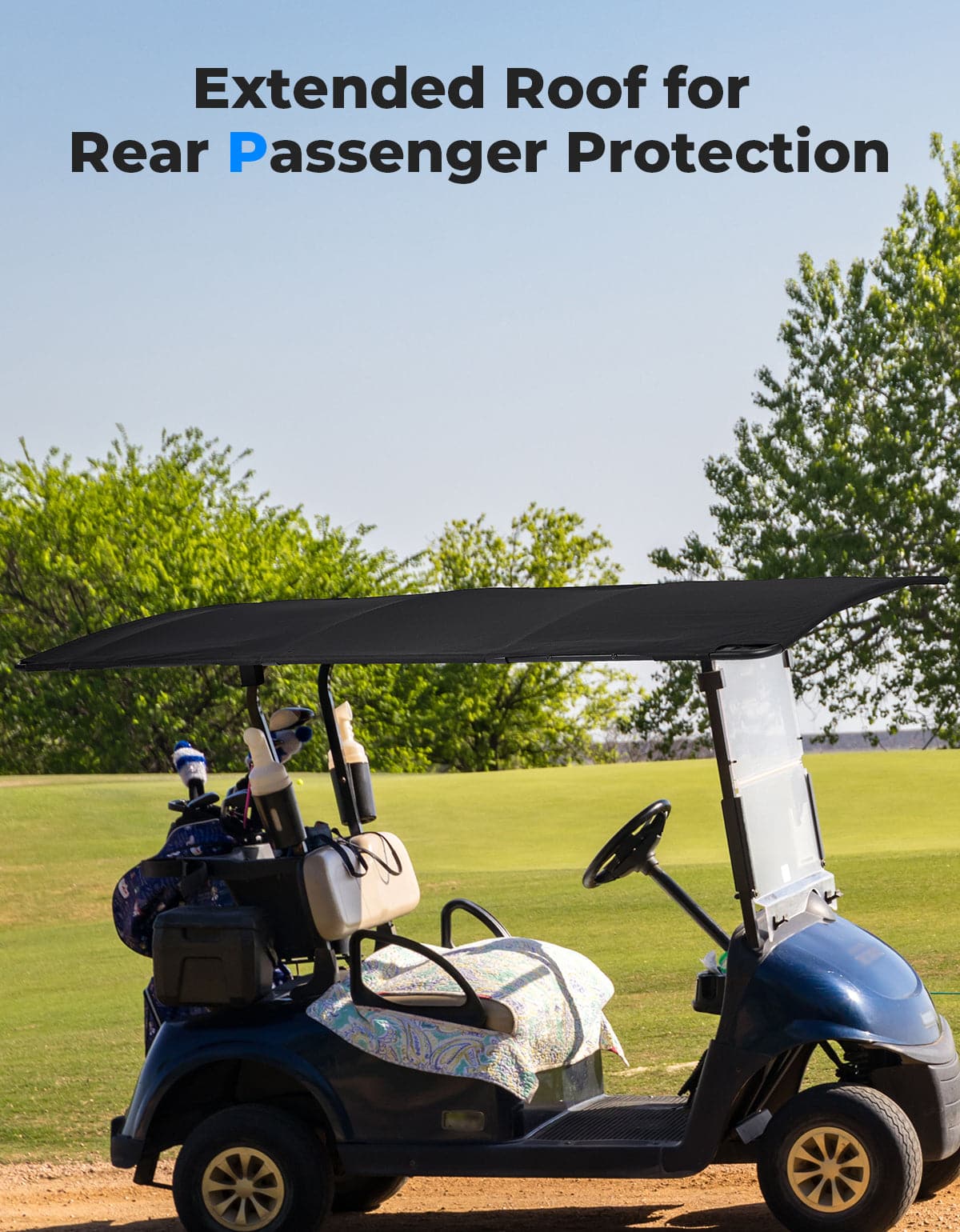 Golf Cart Roof Canvas Sun Top for EZGO RXV 2008+ - Image 7