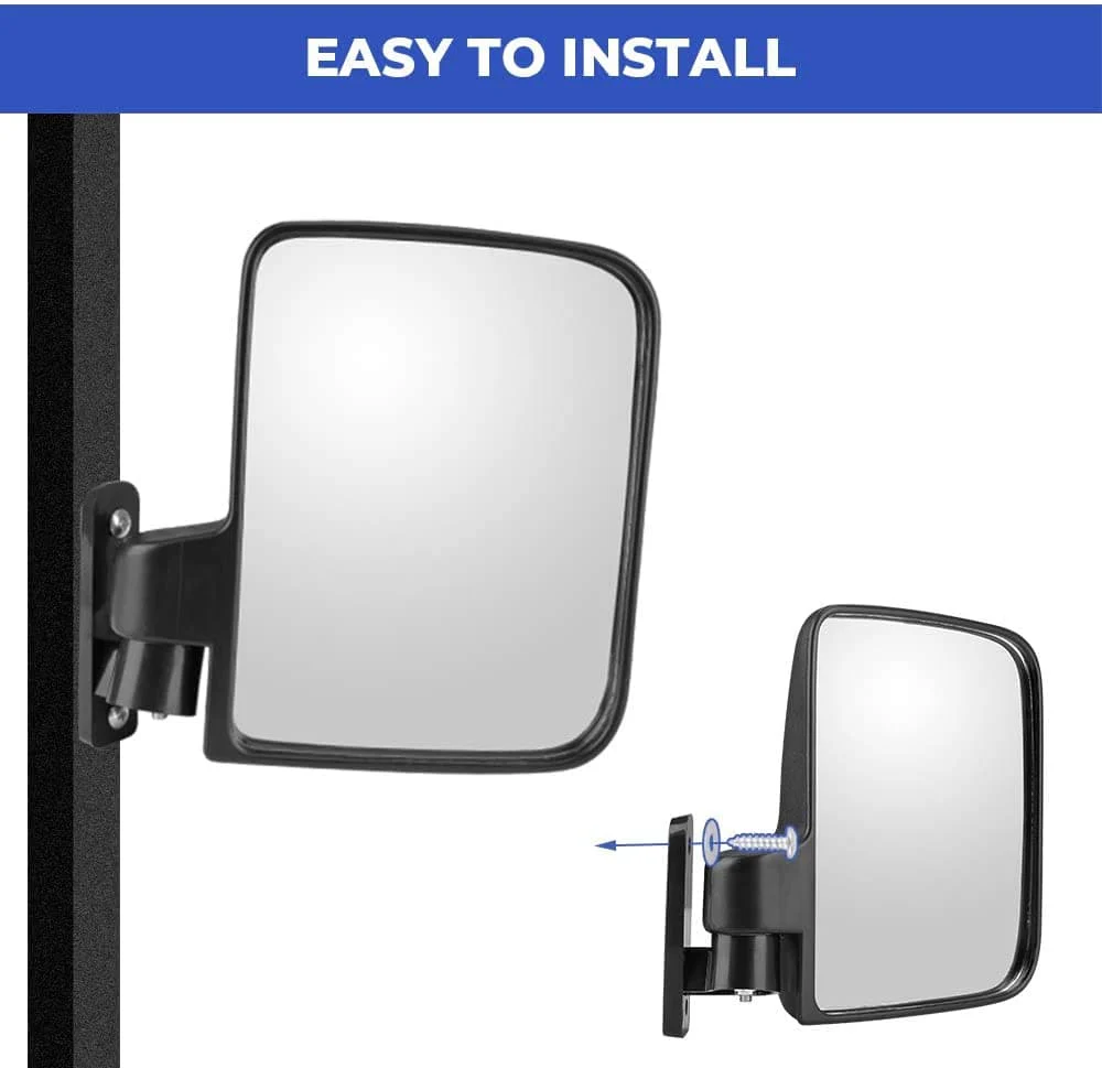 Golf Cart Side Mirror with LED Turn Signal Light - Image 4