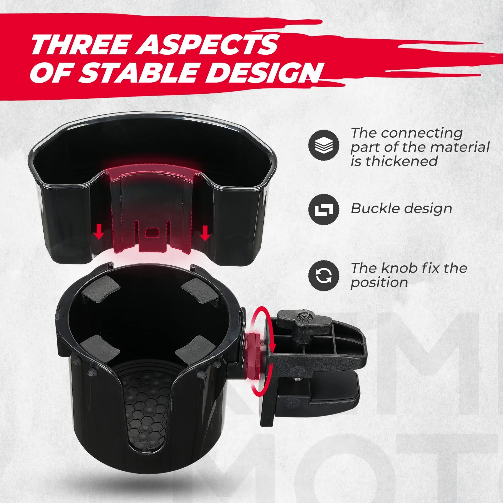 Golf Cart Universal 2-in-1 Cup Holder - Image 5