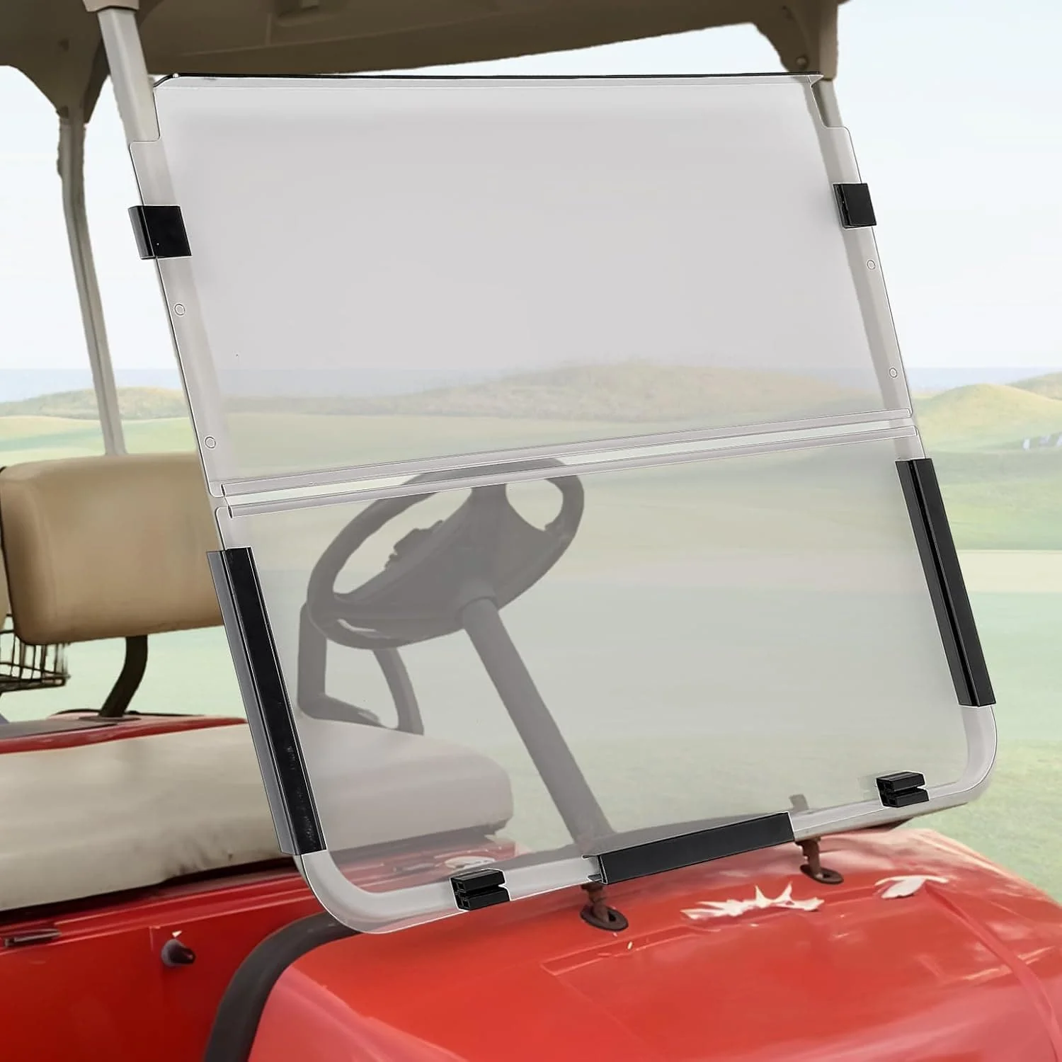 Foldable Golf Cart Windshield for G22 (2003-2006) Tinted - Image 8