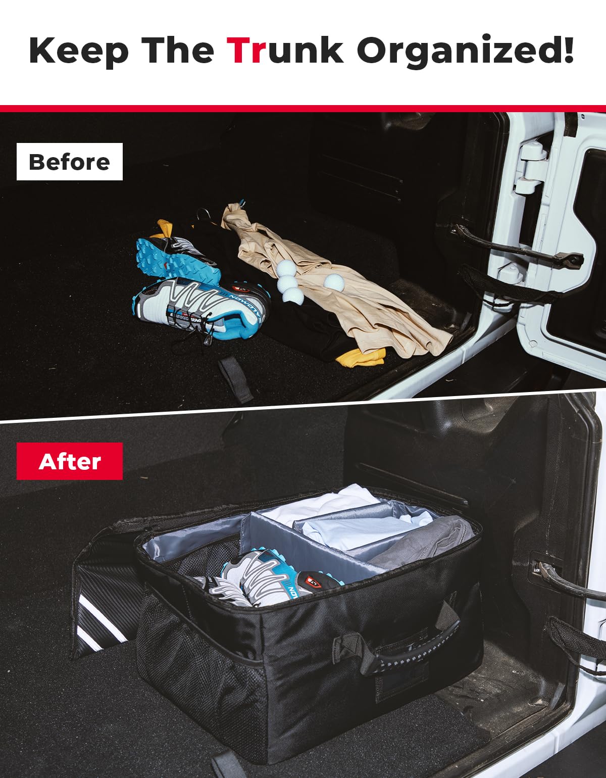 Golf Trunk Organizer for Car/ SUV Collapsible 1680D Waterproof - Image 2