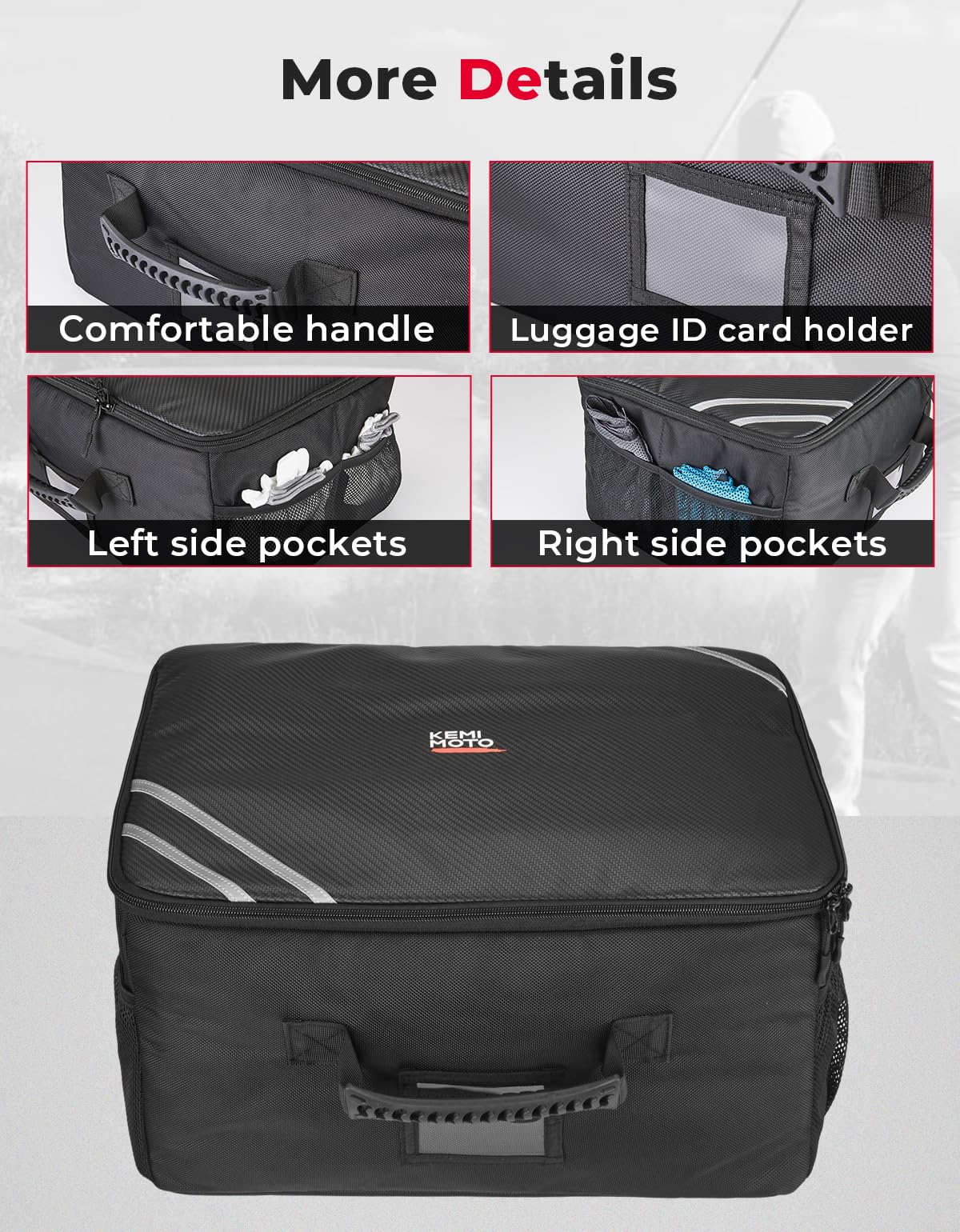 Golf Trunk Organizer for Car/ SUV Collapsible 1680D Waterproof - Image 6