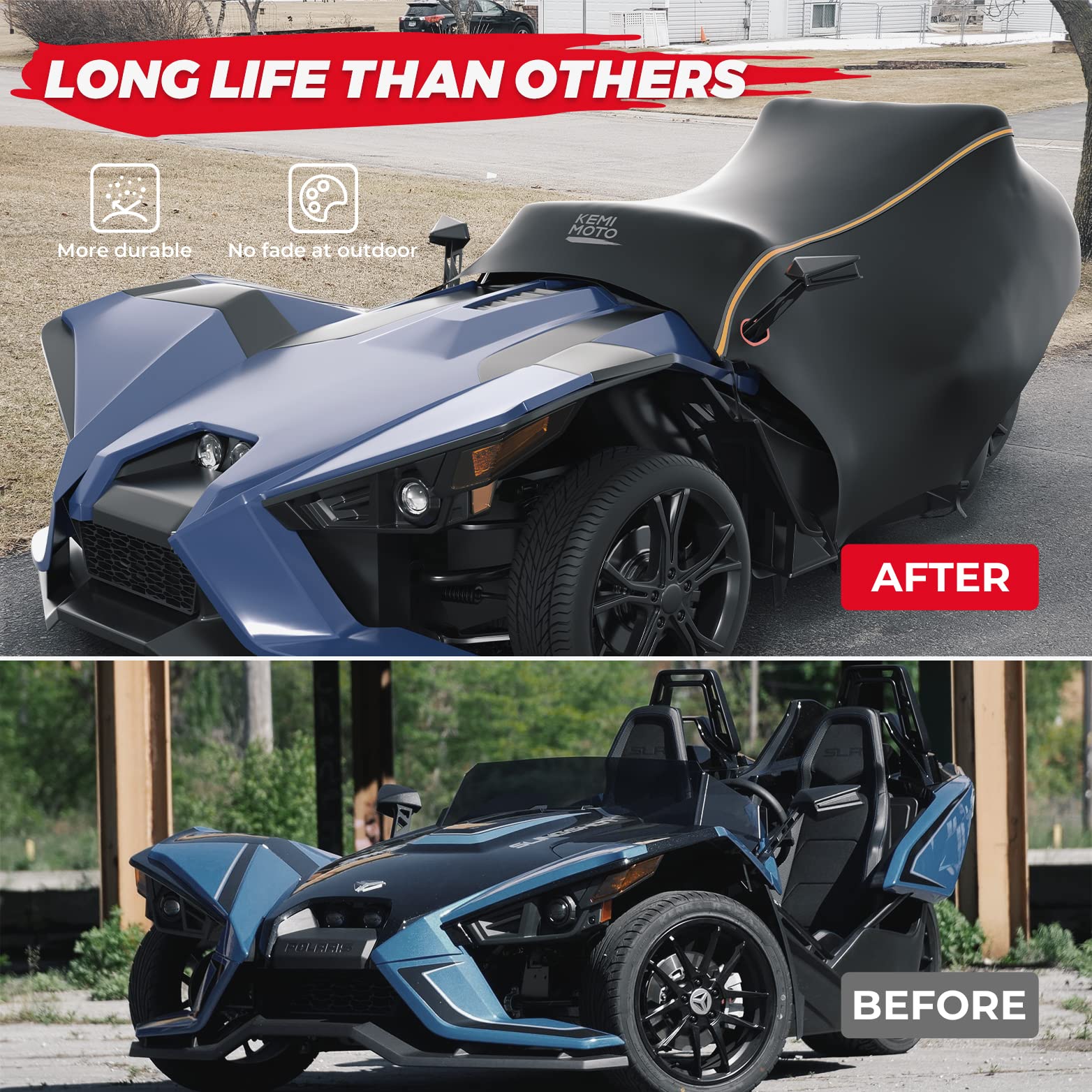 Half Cover Cockpit Cover & Center Console Bag for Slingshot - Image 4