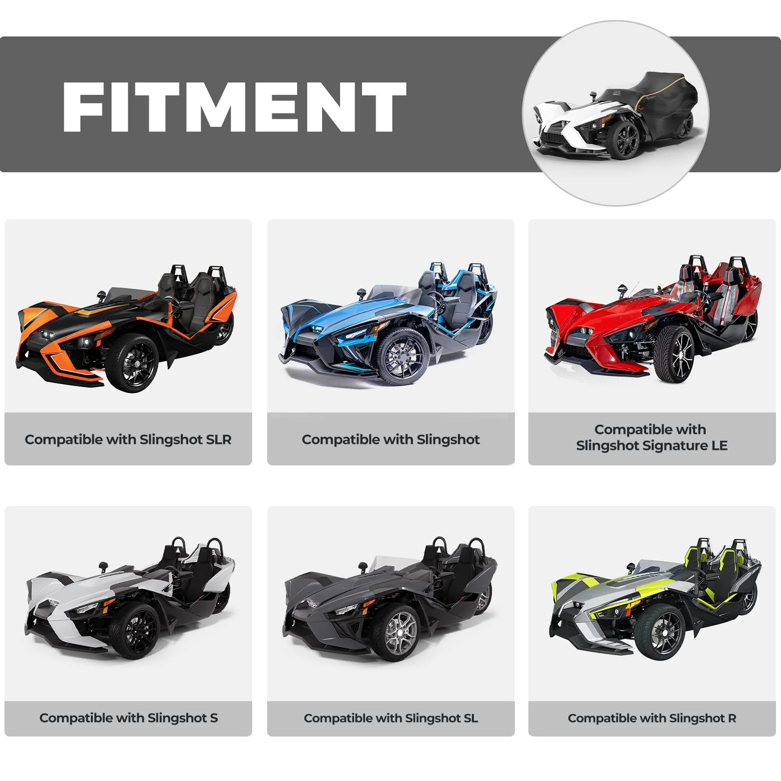 Half Cover Cockpit Cover for Polaris Slingshot S/R/SL/SLR/GT - Image 6