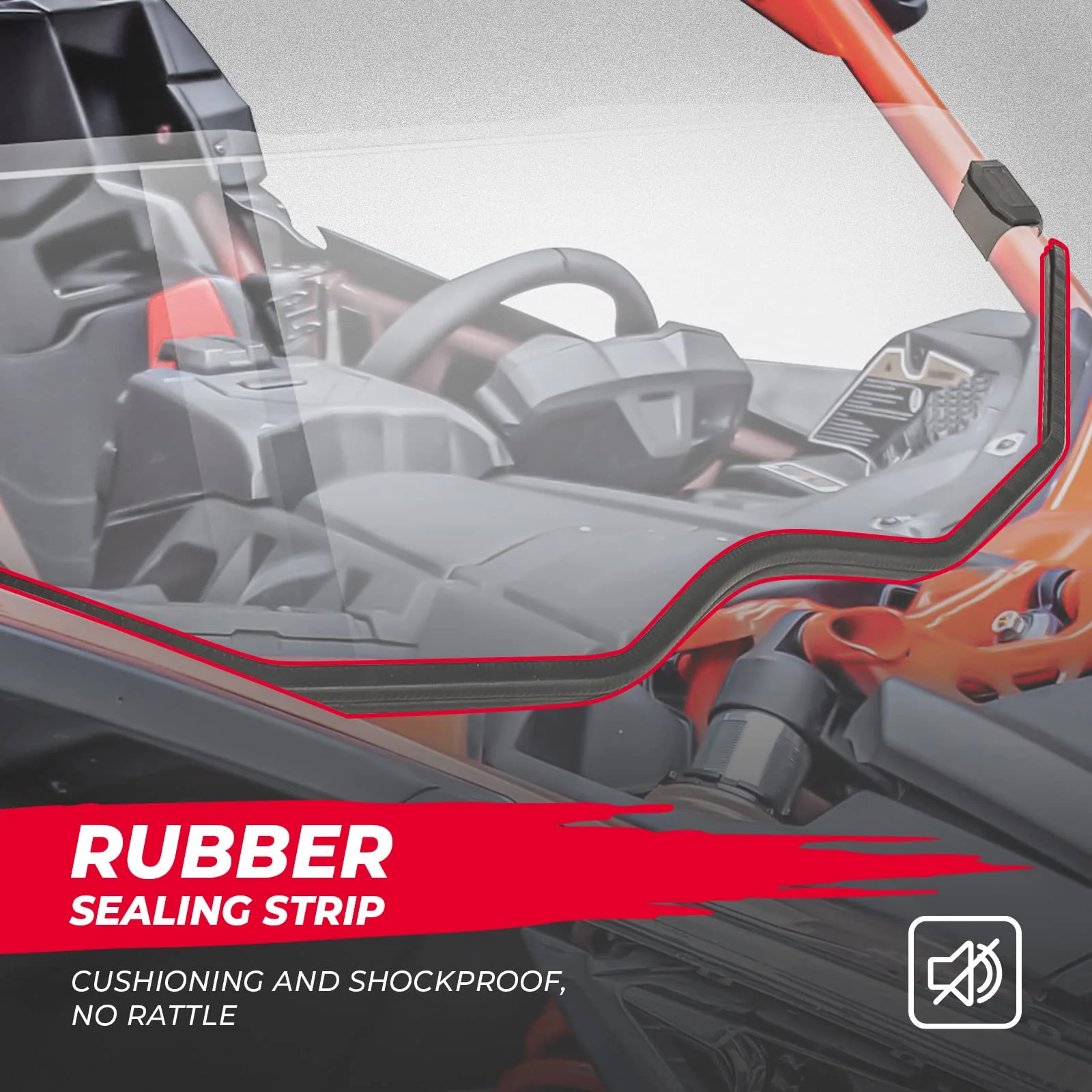 Front Half Windshield for Can-Am Maverick X3 - Image 3