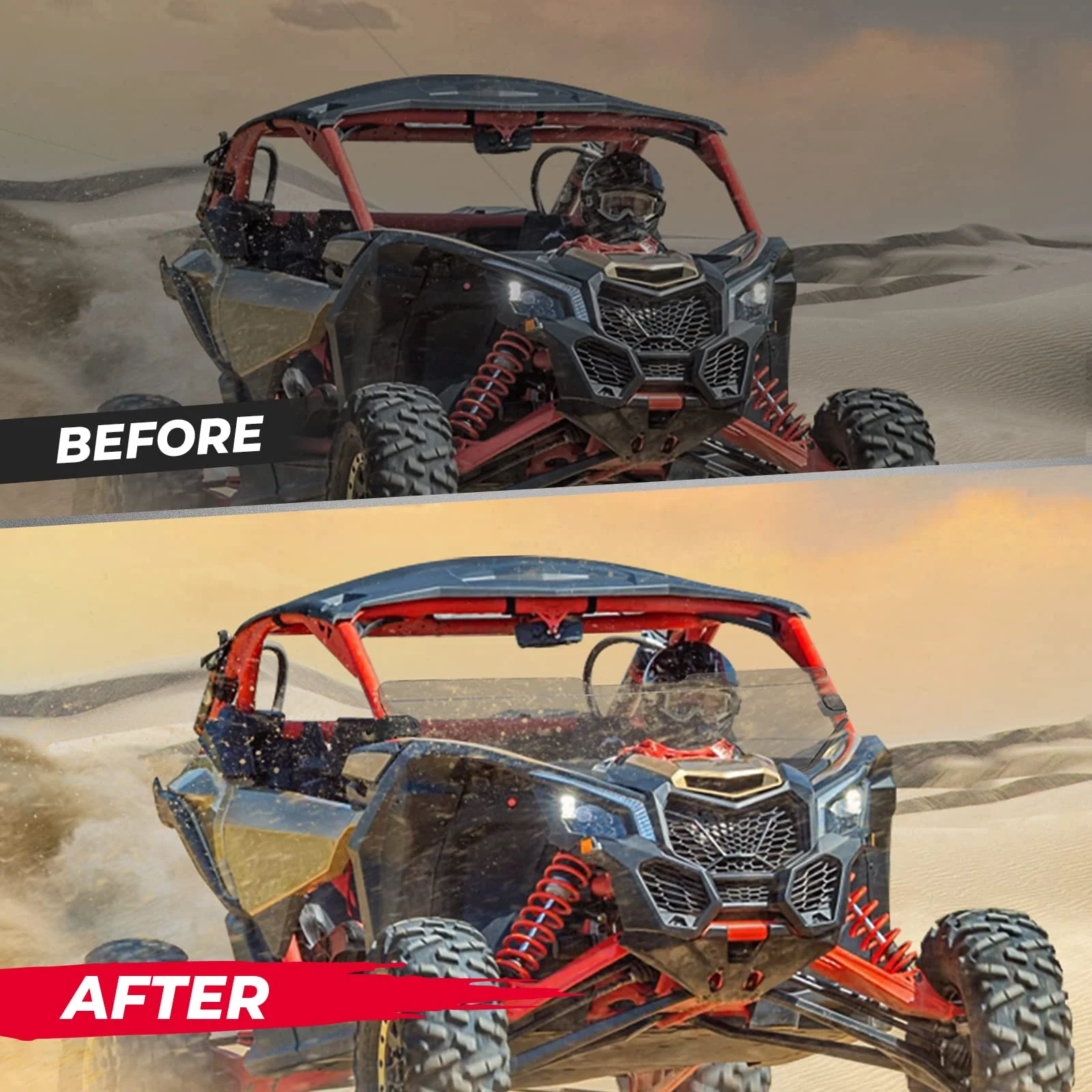 Front Half Windshield for Can-Am Maverick X3 - Image 6