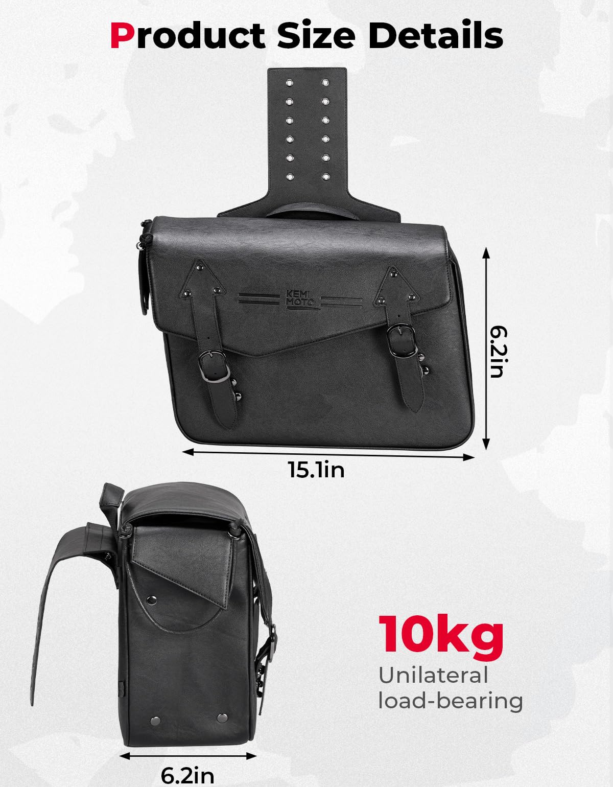 Handlebar T-Bar Bag for Cruiser Softail Dyna Sportsters - Image 8