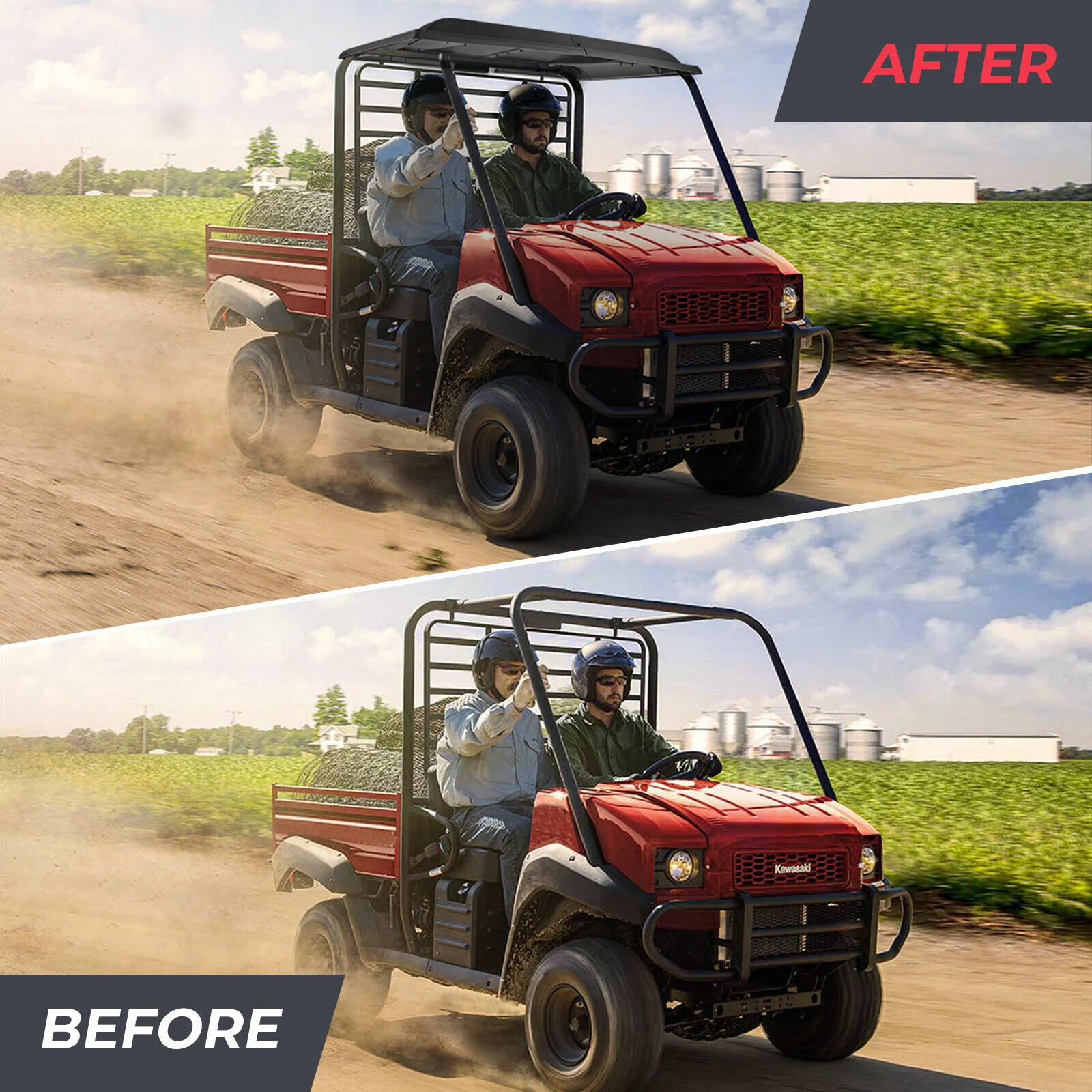 Hard Roof Top for Kawasaki Mule 2010 2510 3010 4010 - Image 4