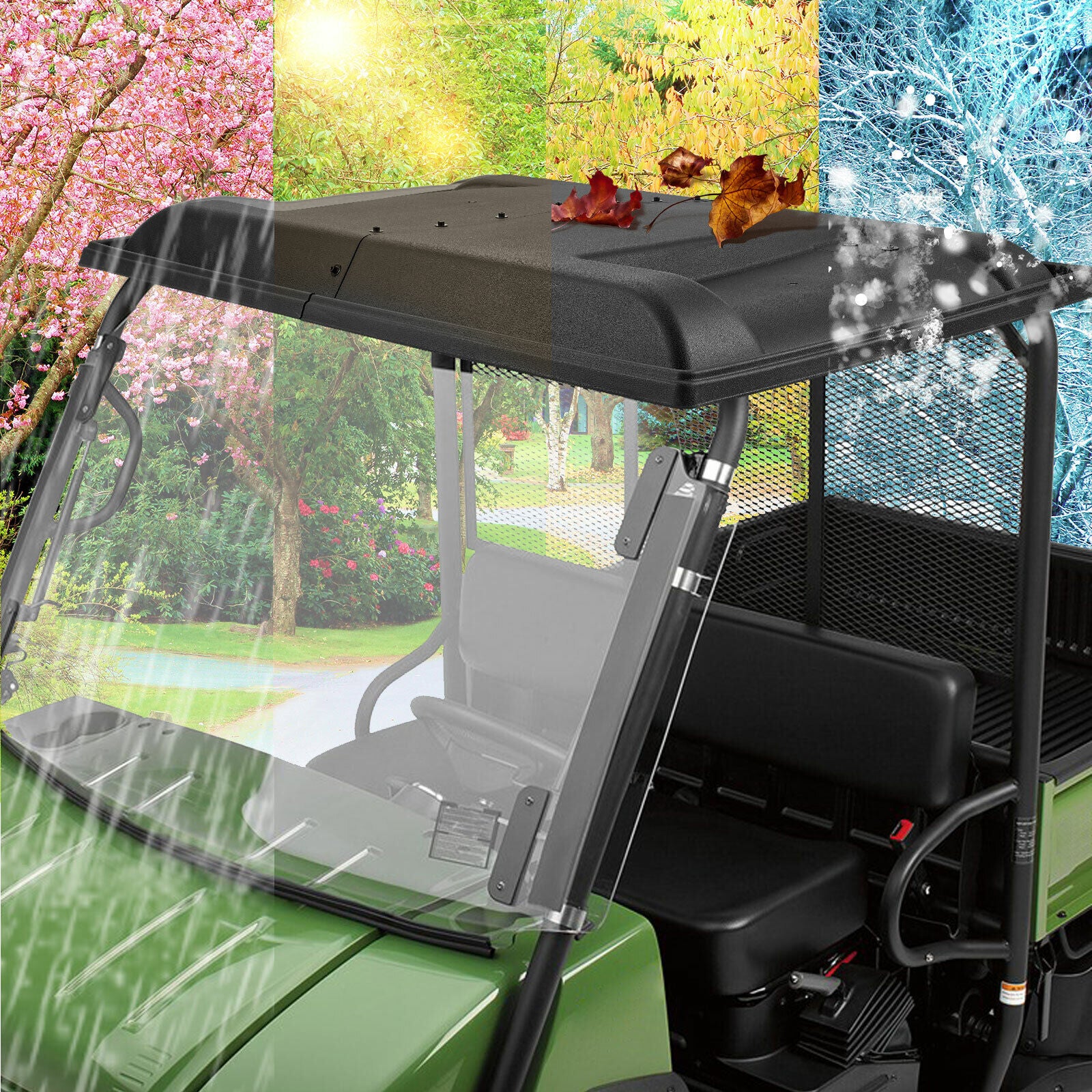 Hard Roof Top for Kawasaki Mule 2010 2510 3010 4010 - Image 7