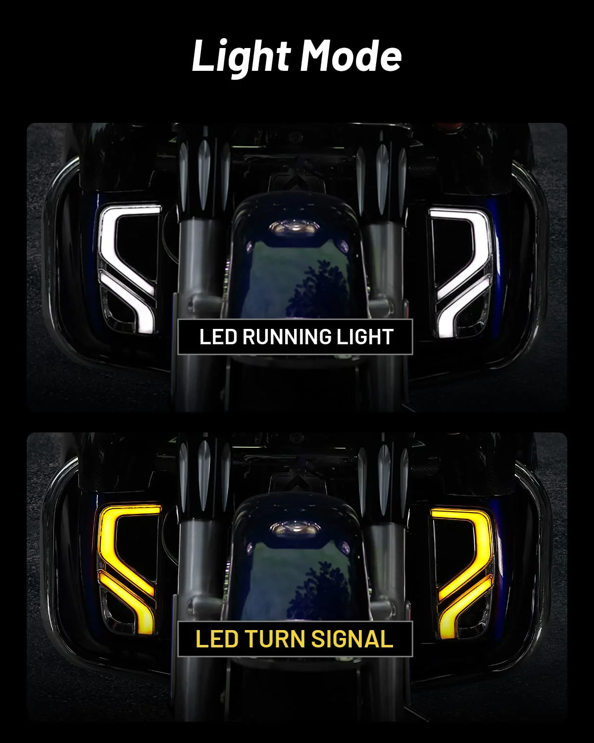 LED Turn Signal Running Light for Touring Electra Glide Ultra Limited Road Glide - Image 3
