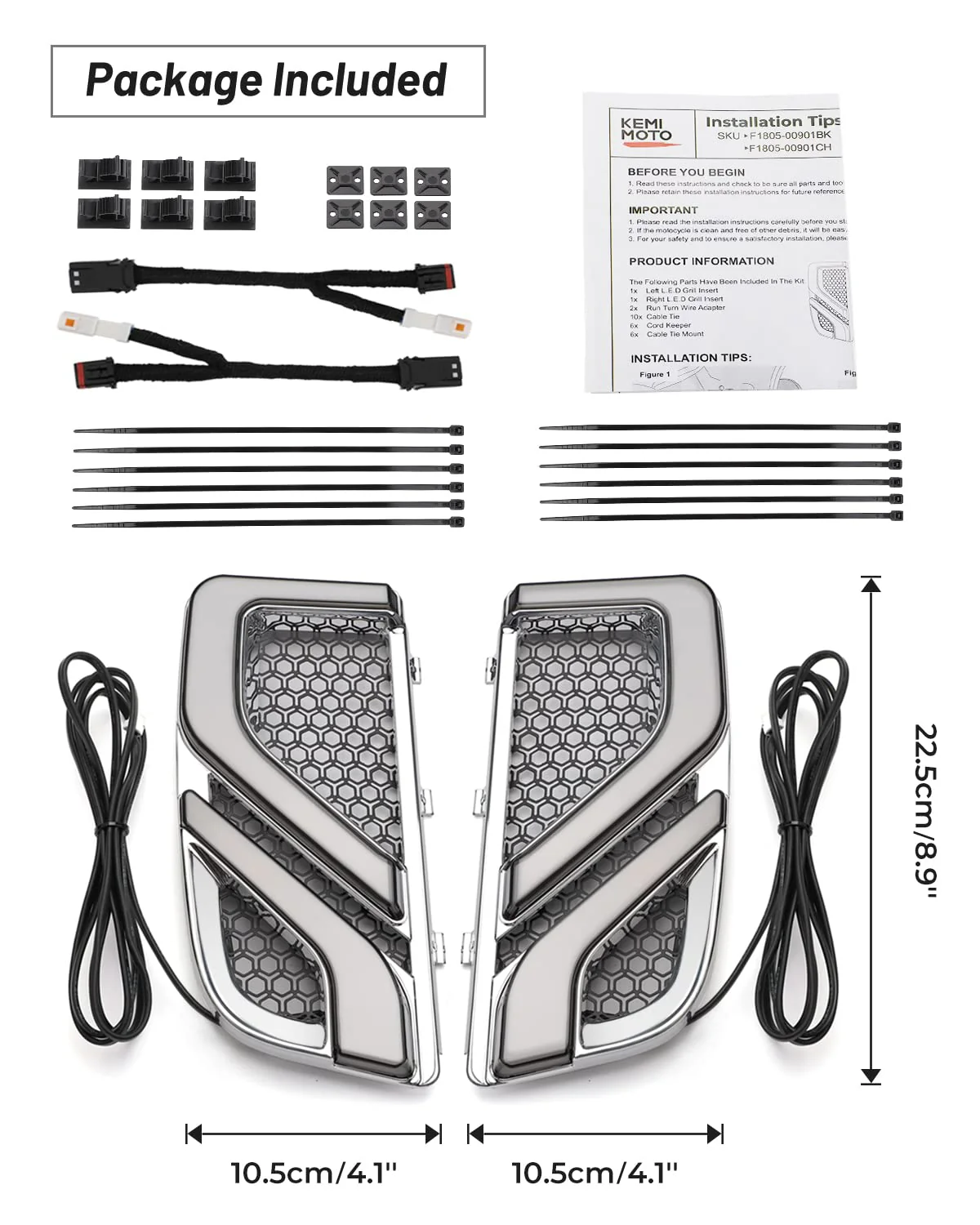 LED Turn Signal Running Light for Touring Electra Glide Ultra Limited Road Glide - Image 6