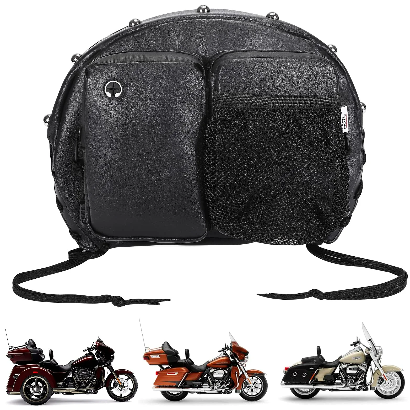 Motorcycle Rider Backrest Organizer Kit for Road Glide Touring Softail - Image 7