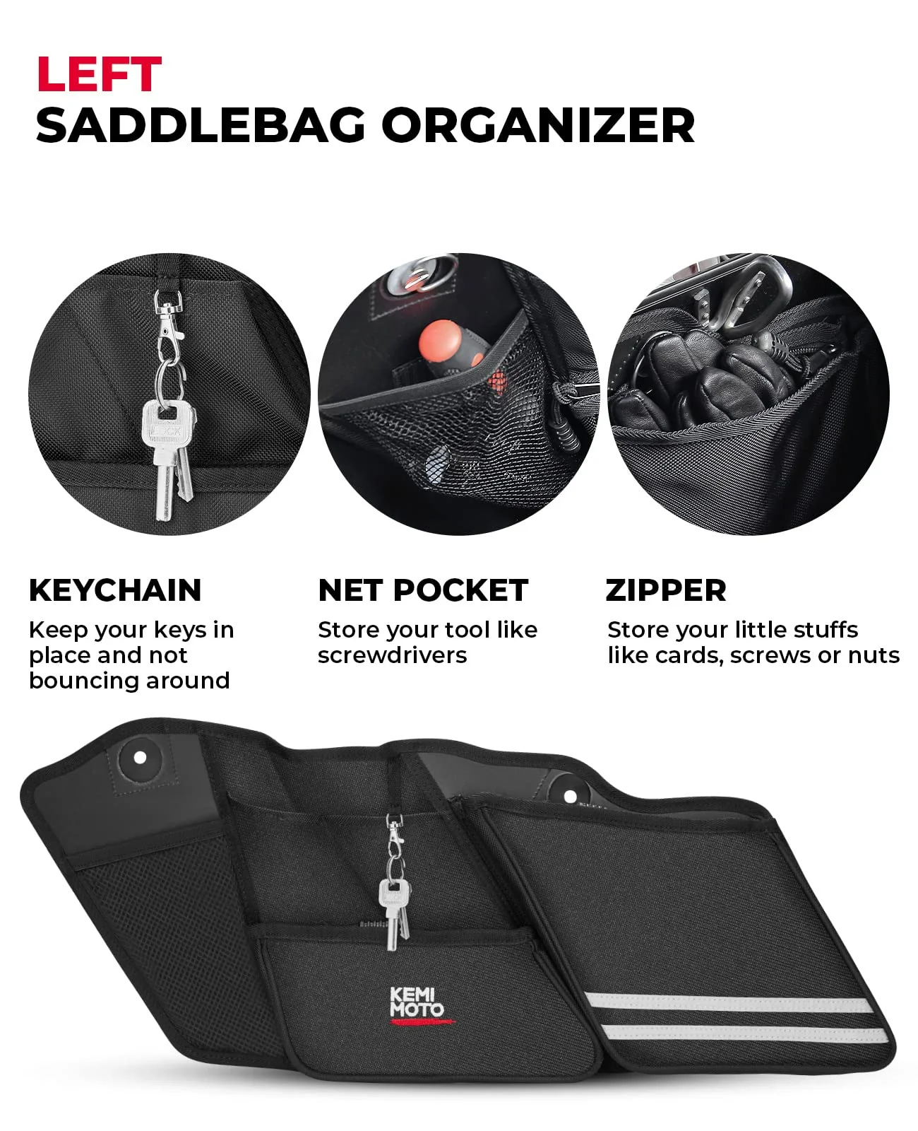 Saddlebag Organizers 2 Pack for Harley - Image 4