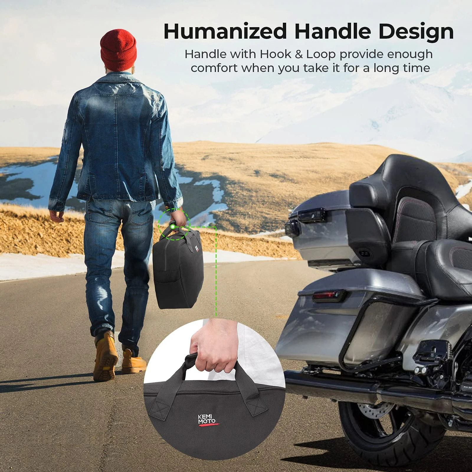 Motorcycle Saddlebag Liner Bag for Touring Models Street Glide Road - Image 3