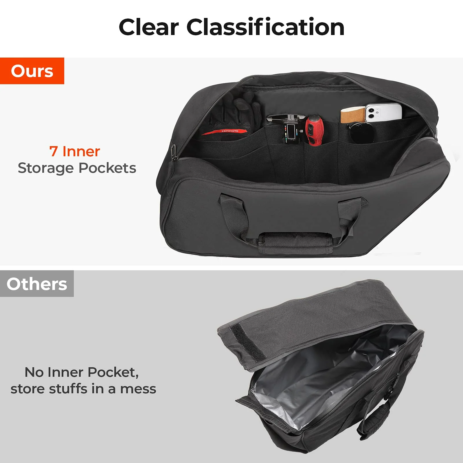 Motorcycle Saddlebag Liner Bag for Touring Models Street Glide Road - Image 5