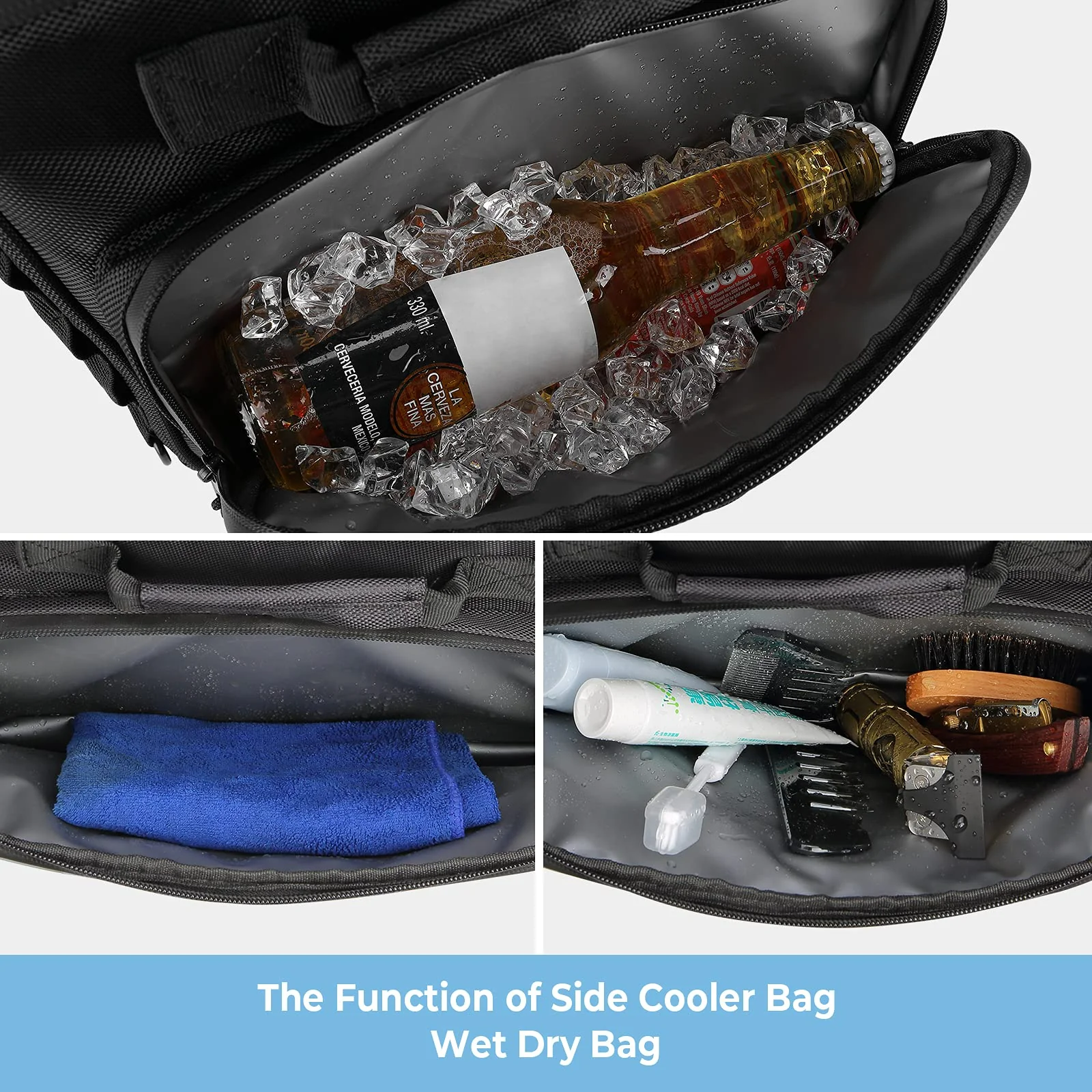 Travel Luggage Tail Bag for Sportster, Dyna, Softail, Road King, Road Glide - Image 4