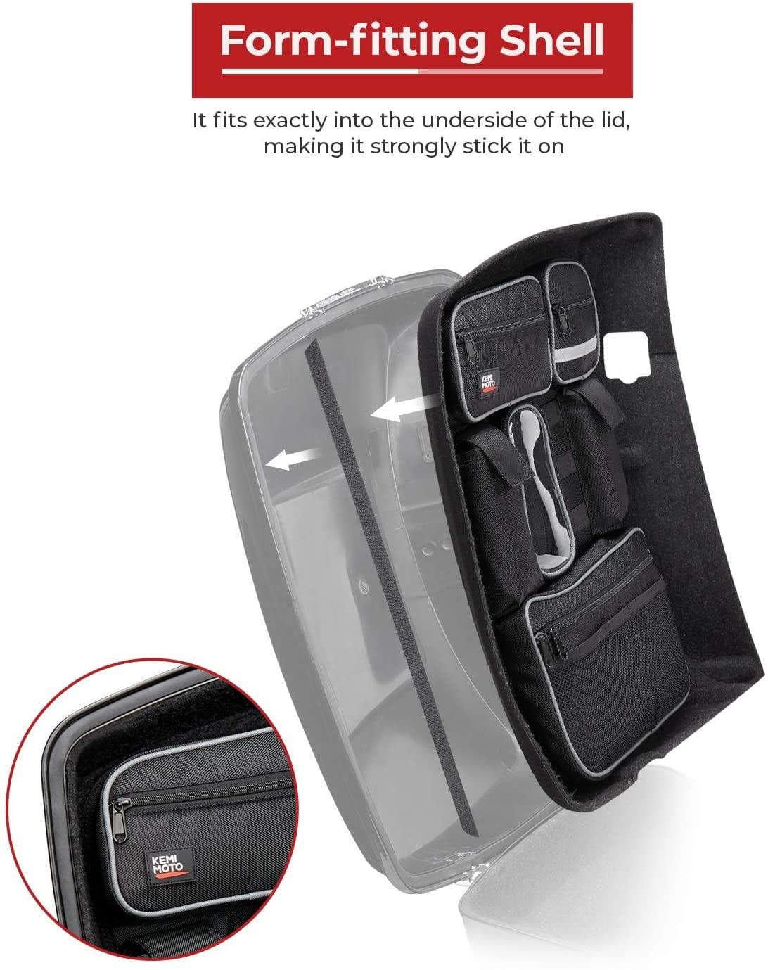 Tour Pack Lid Organizer for Electra Glide Street Glide Touring - Image 3