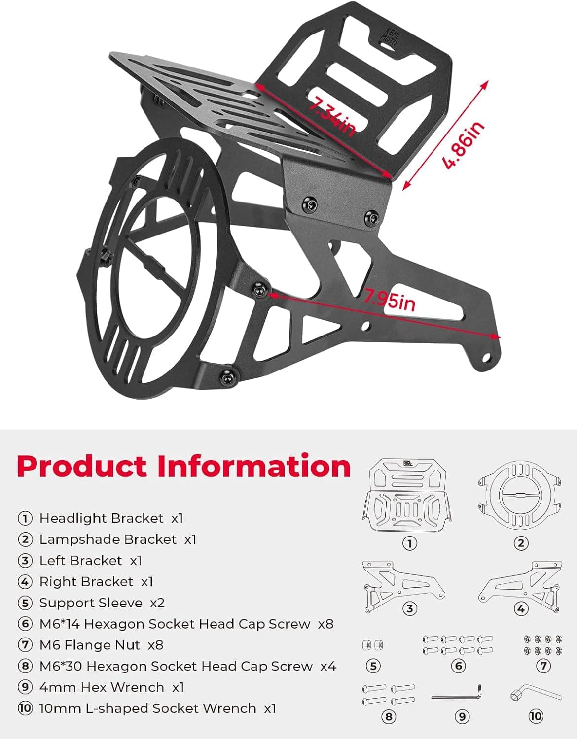 Headlight Guard Front Rack for CT125 Trail 125 2020-2024 - Image 3