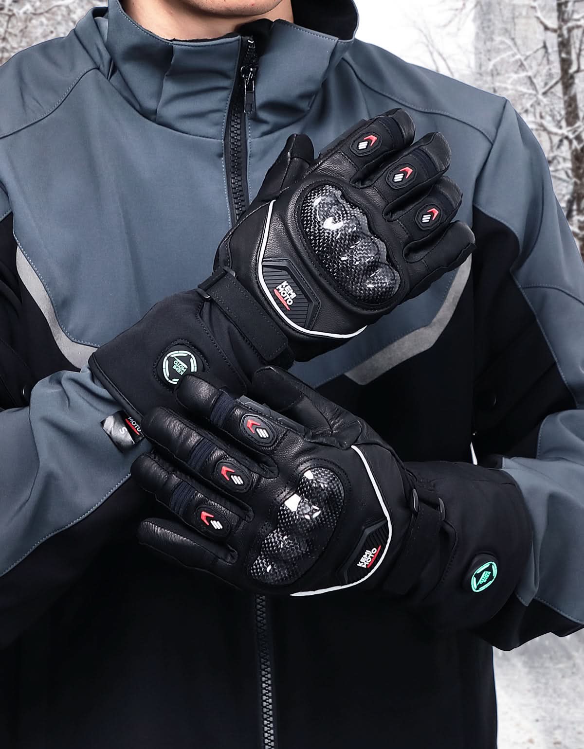 Heated Motorcycle Gloves Men Women 7.4V Battery Waterproof Touchscreen - Image 7