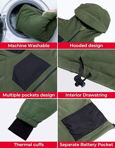 Heated Jacket with 12V 20000mAh Battery Pack - Image 13
