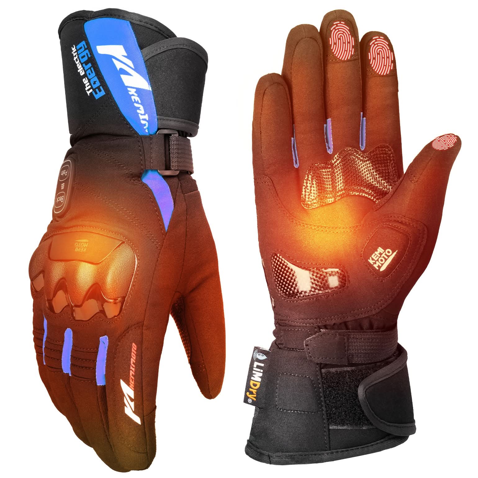 Heated Motorcycle Gloves 2025 with Protective Shields and Battery - Image 10
