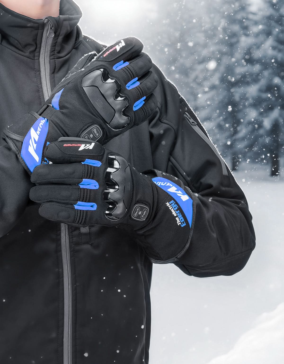 Heated Motorcycle Gloves 2025 with Protective Shields and Battery - Image 16