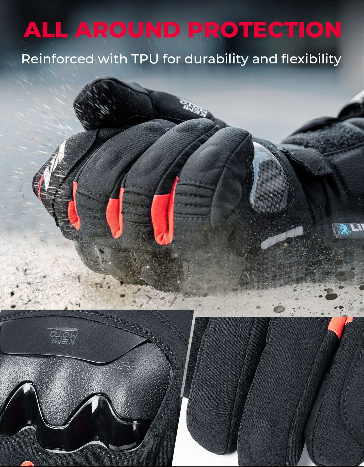 Heated Motorcycle Gloves 2025 with Protective Shields and Battery - Image 21