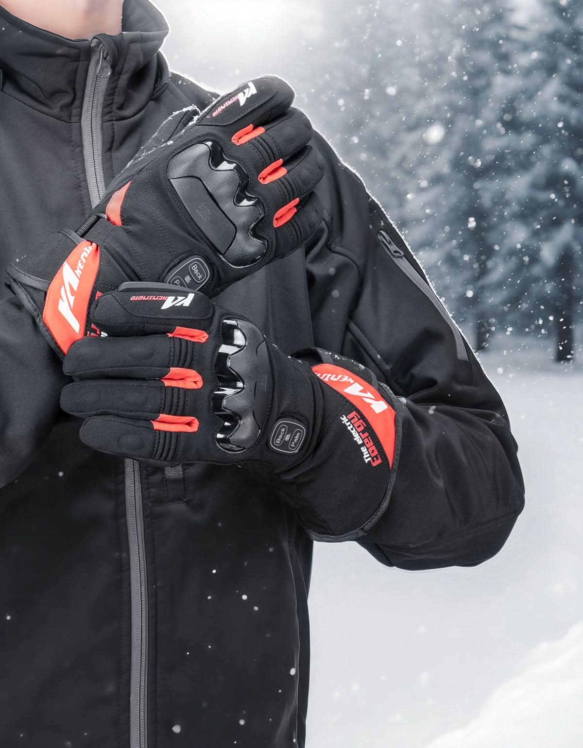 Heated Motorcycle Gloves 2025 with Protective Shields and Battery - Image 23