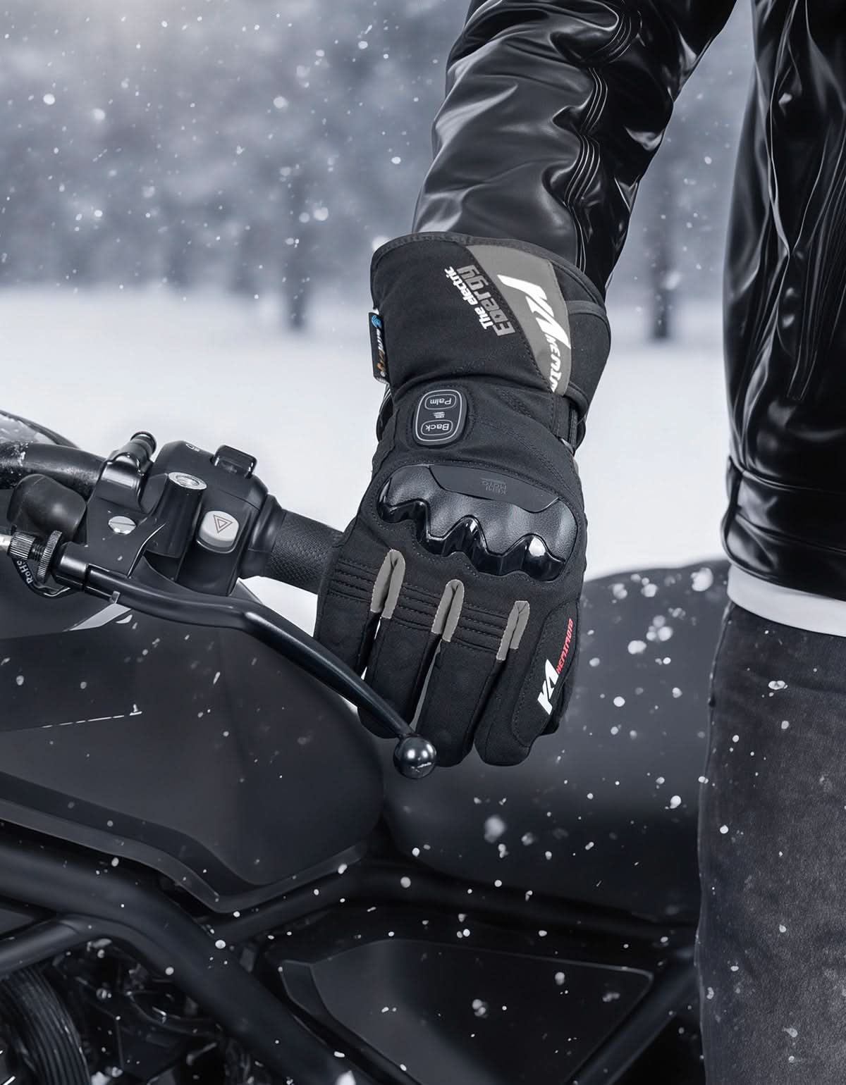 Heated Motorcycle Gloves 2025 with Protective Shields and Battery - Image 8