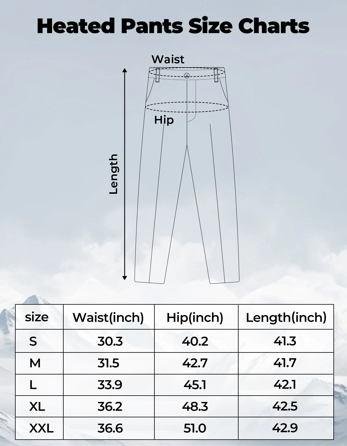 Heated Pants Padded Knees Design for Hunting Hiking Camping - Image 8