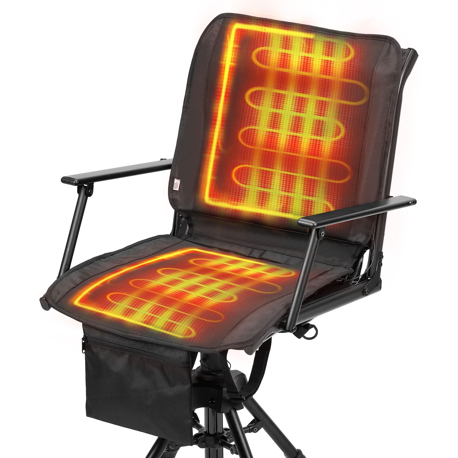 Heated Seat Cushion 3 Mode Adjustable Fast Heating Foldable Chair Pad for Indoor and Outdoor Use - Image 2