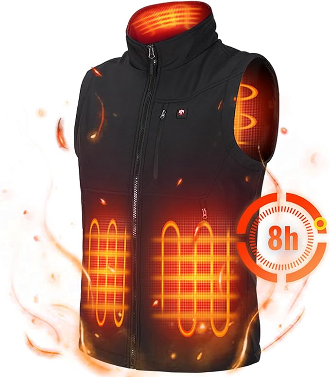 Men's Heated Vest by APP Temp Control for Skiing Hiking Hunting - Image 9
