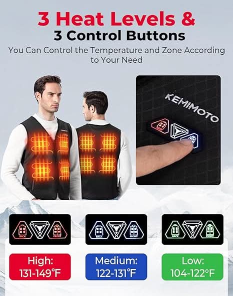 Heated Vest for Men & Women with Battery Pack Included - Image 12