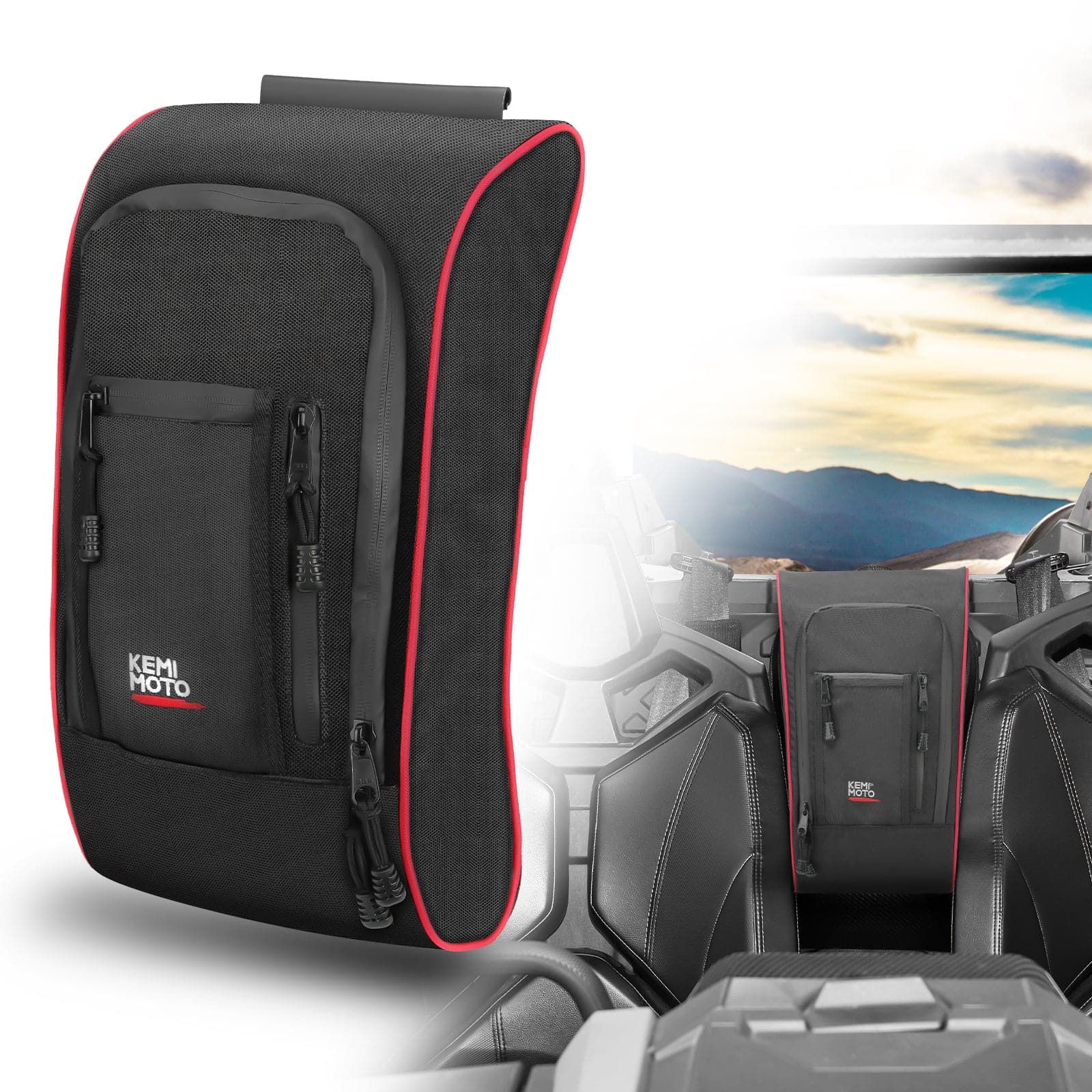 Heavy Duty Belts & Center Storage Bag For Can-Am Maverick X3 - Image 5