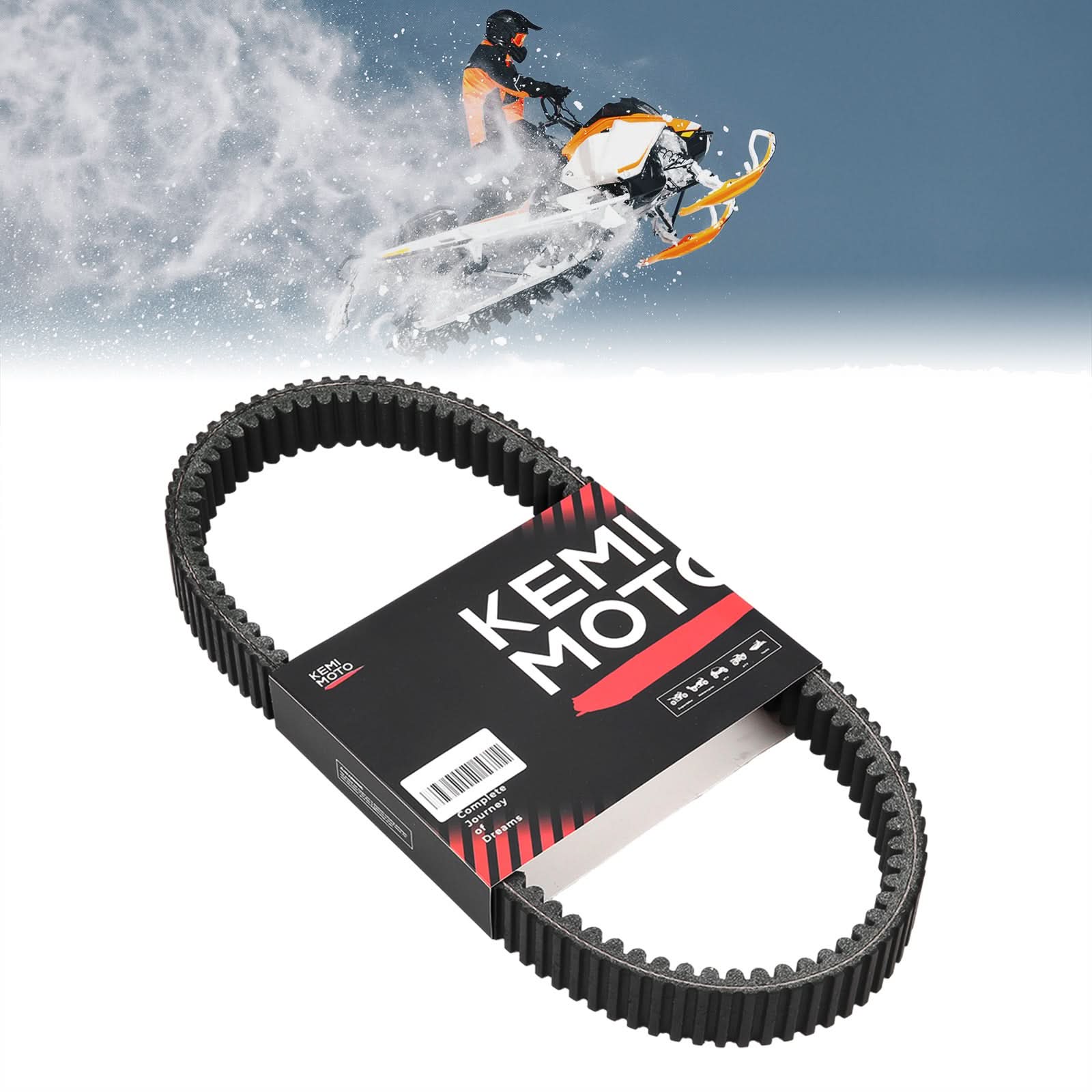 Heavy-Duty Snowmobile CVT Drive Belt for Ski-Doo 850 E-TEC, 900 ACE Turbo