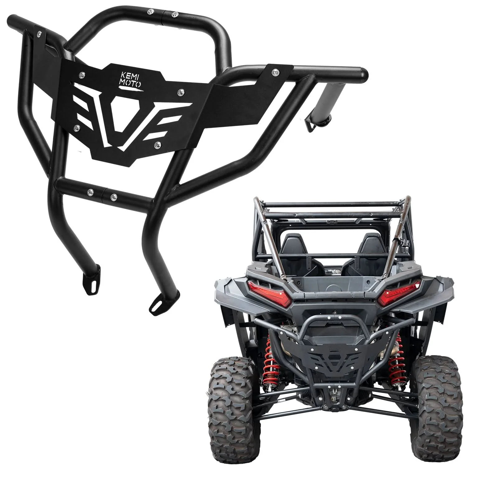 Heavy Duty Steel Rear Bumper for 2024-2025 Polaris RZR XP 1000/ 4 - Image 7